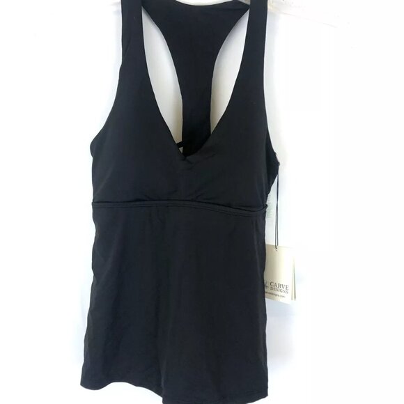Carve Design Women’s La Jolla Black Padded Tankini Top Size XS - Picture 1 of 3
